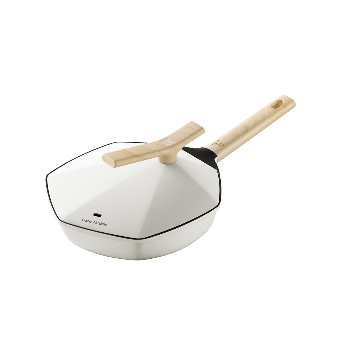 Maple Leaf 24cm White Non stick Frying Pan   0cm