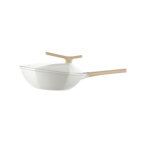 Maple Leaf 28cm White Non stick Wok Pan   0cm