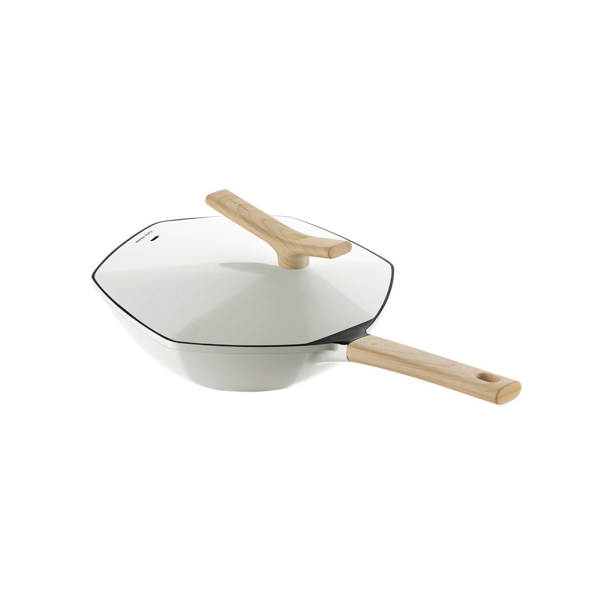 Maple Leaf 28cm White Non stick Wok Pan   0cm