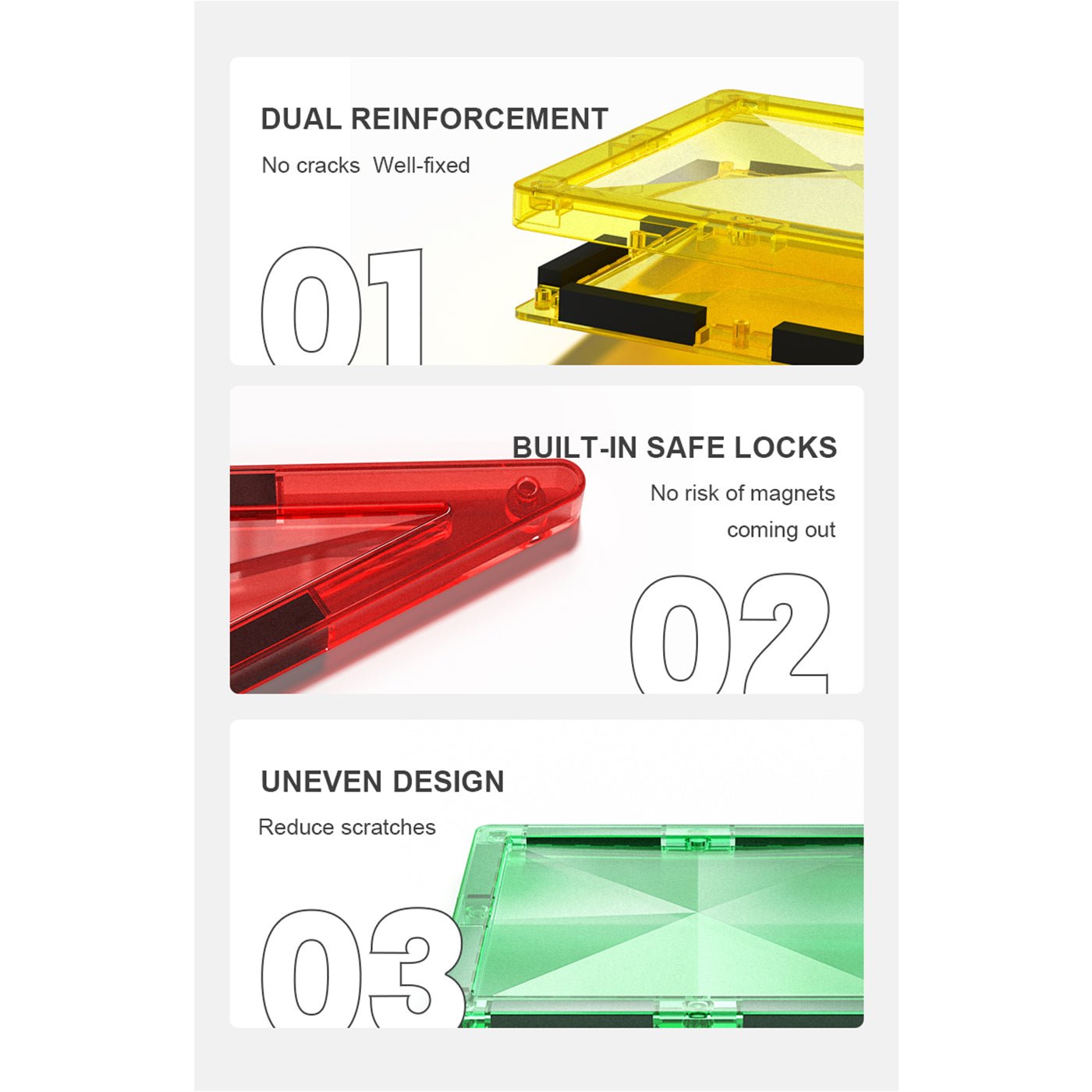 Marble Run 100pcs Colorful Magnetic Tiles   0cm