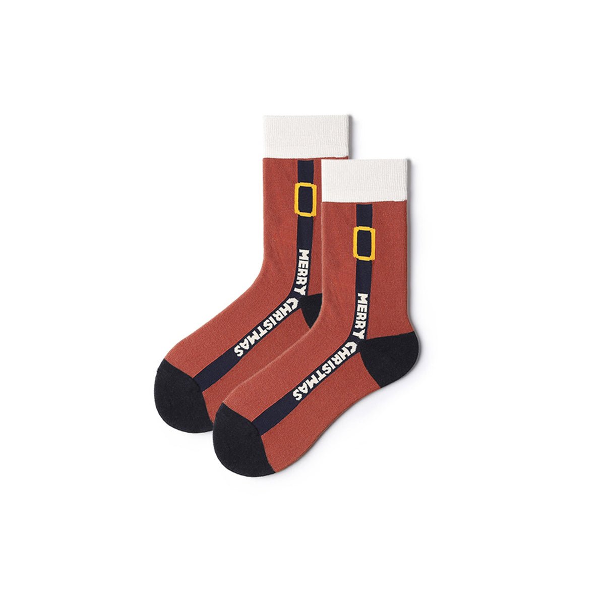Merry Christmas All season Unisex 5pcs Crew Socks Set   0cm