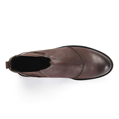 Metropolitan Paddock Brown Leather Chelsea Boots - 0cm