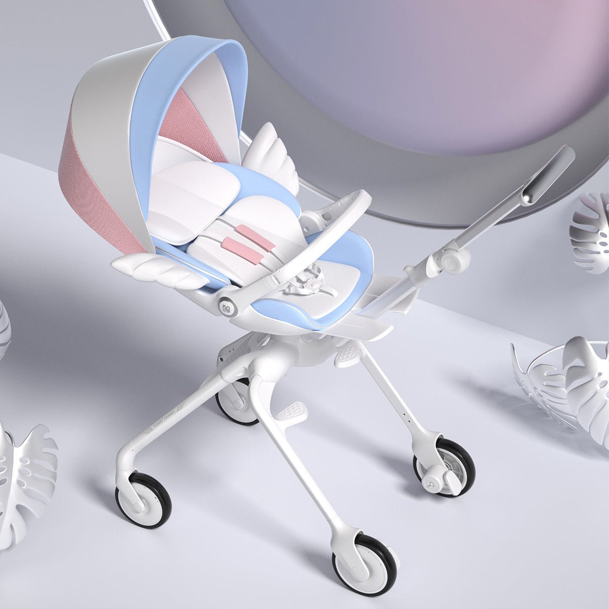 Mini Angel High view Lightweight Foldable Pink Baby Stroller   0cm