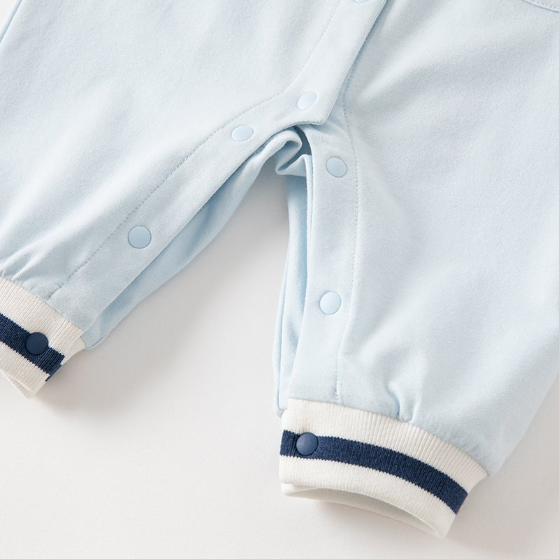 Mini Car Racer Boy Blue Romper   0cm