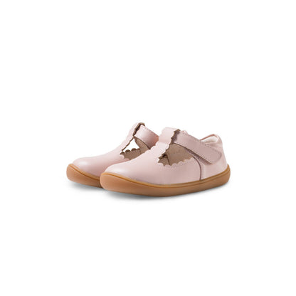 Miss Ruffle Soft Sole Anti-slip Pre-walker Pink Baby Girl T Bar Shoes - 0cm