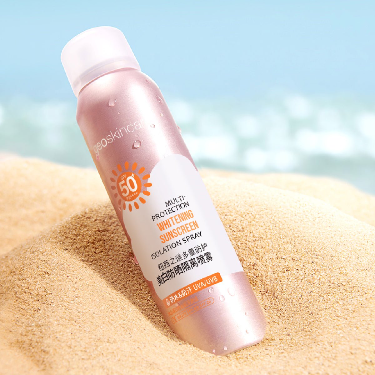 Multi protection Whitening Sunscreen Isilation Spray 120ml (SPF50+ PA++++)   0cm