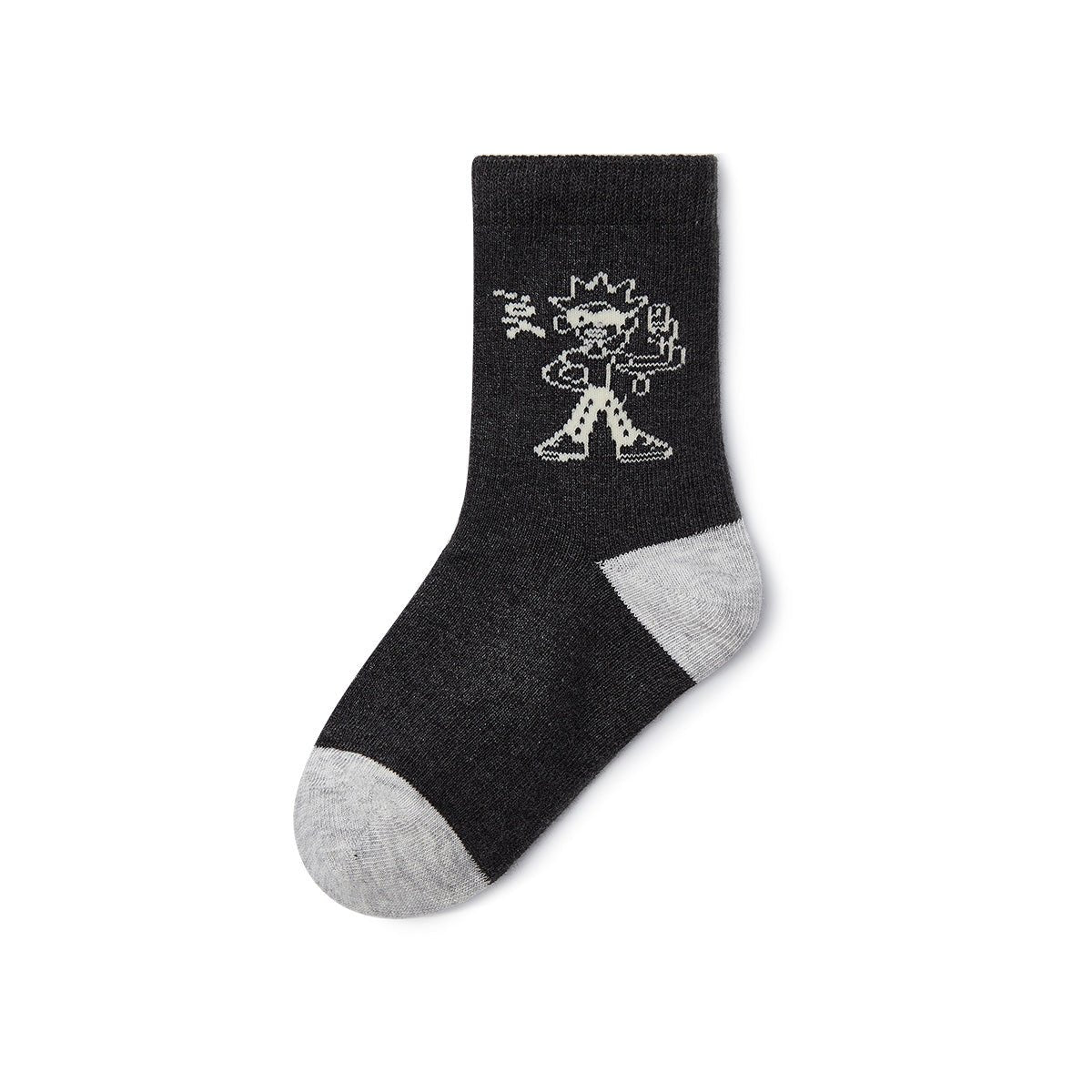 Music On Warm Breathable Boy 5pcs Crew Socks Set   0cm