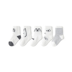 My Best Friend Thin Mesh Breathable Boy 5pcs Crew Socks Set