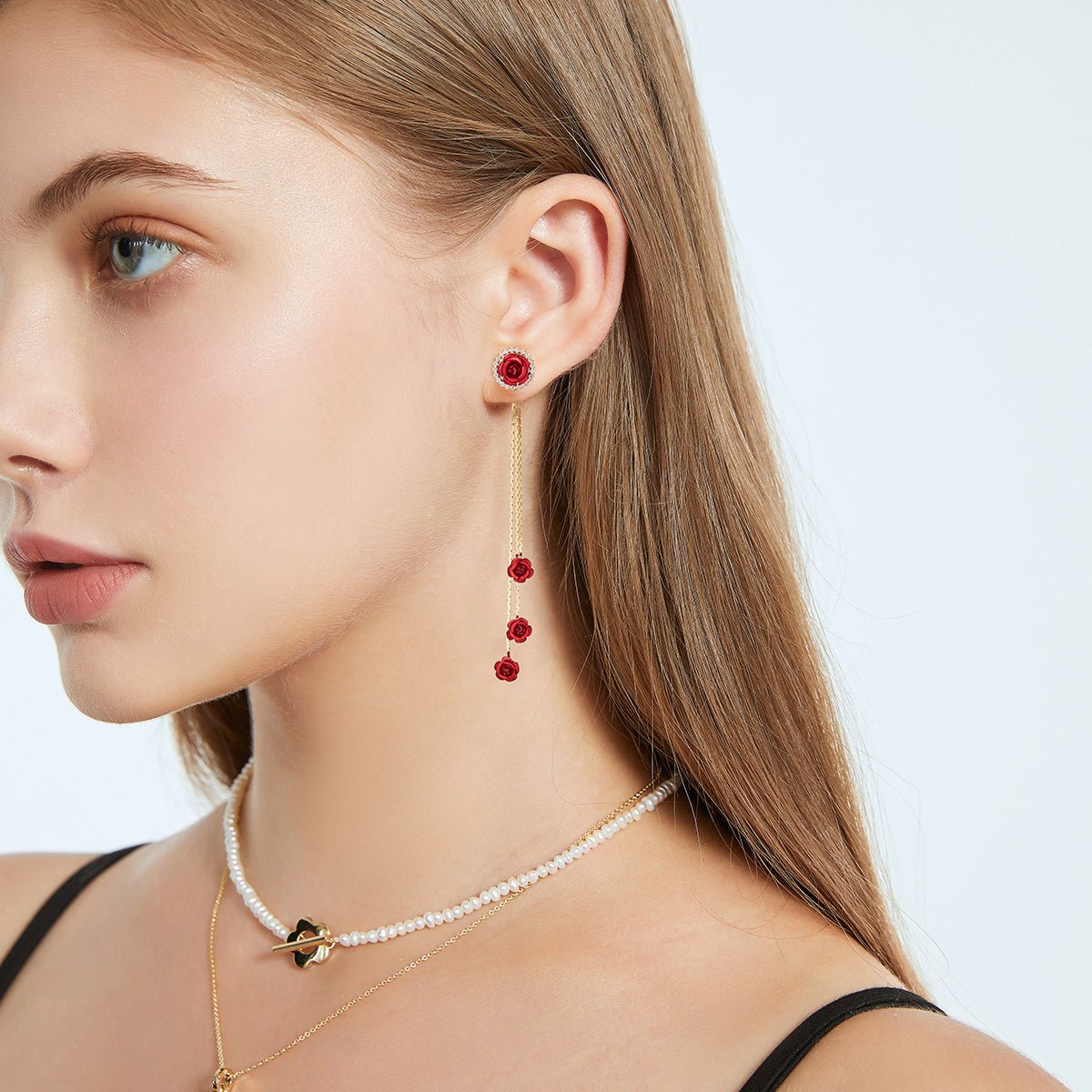 My Rosary Red Earrings   0cm