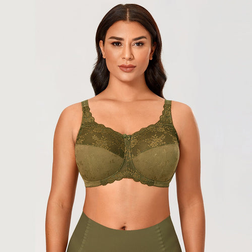 Natural Curve Wireless Olive Full Figure Bra   0cm