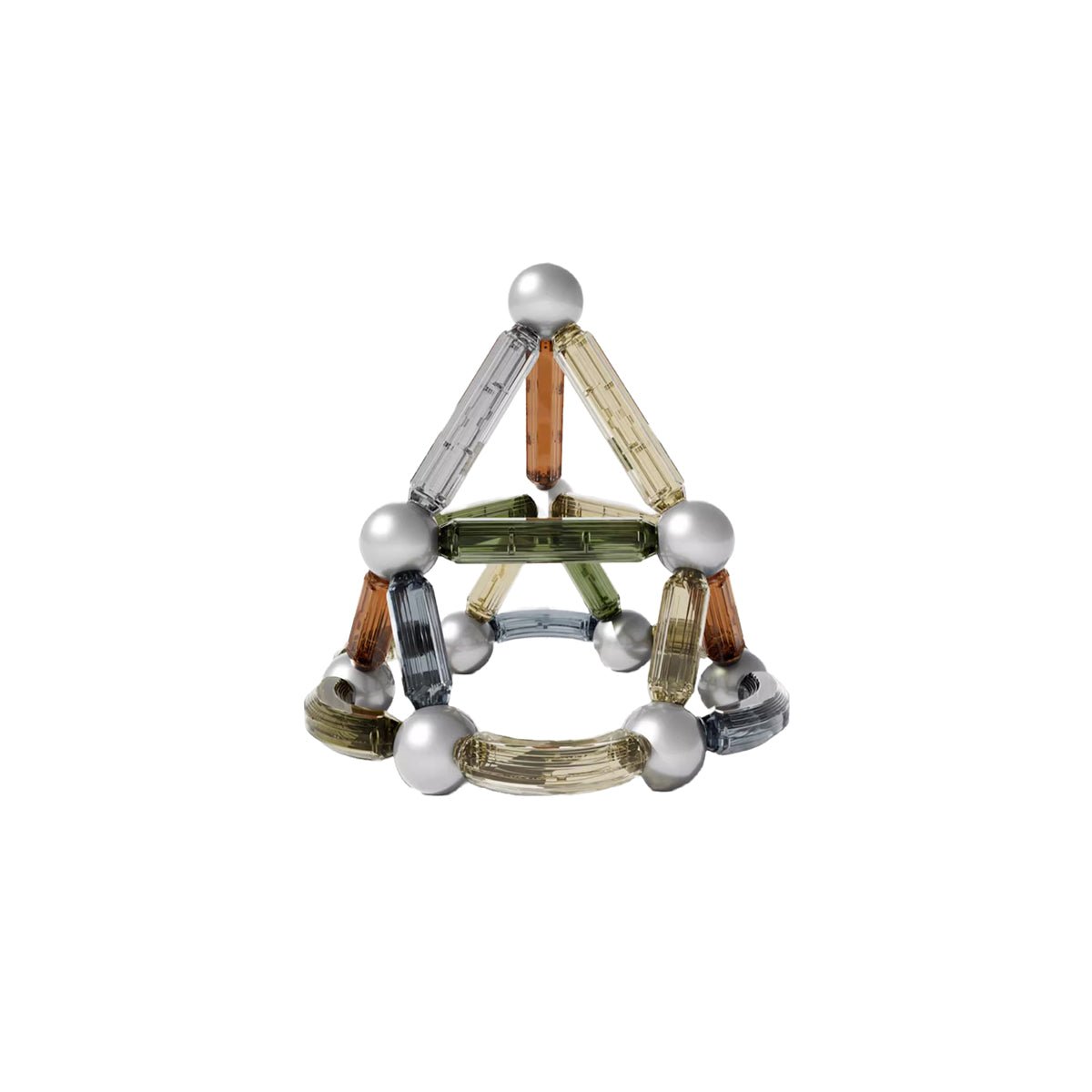 Nature World 60pcs Eye care Color Magnetic Rod Set With Storage Box   0cm