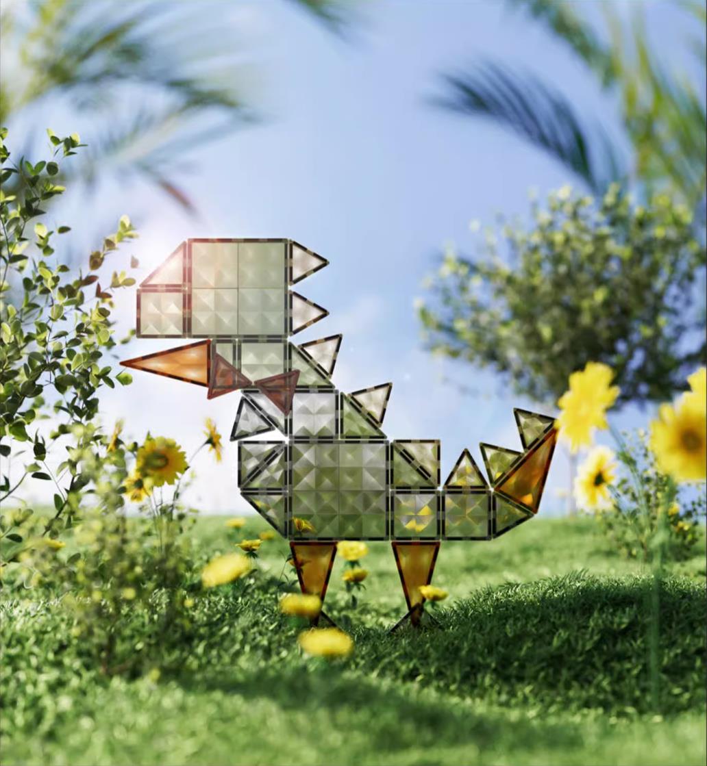 Nature World 60pcs Eye care Color Magnetic Tiles With Storage Box   0cm