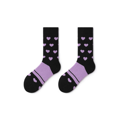 Night Love All-season Women 5pcs Crew Socks Set - 0cm