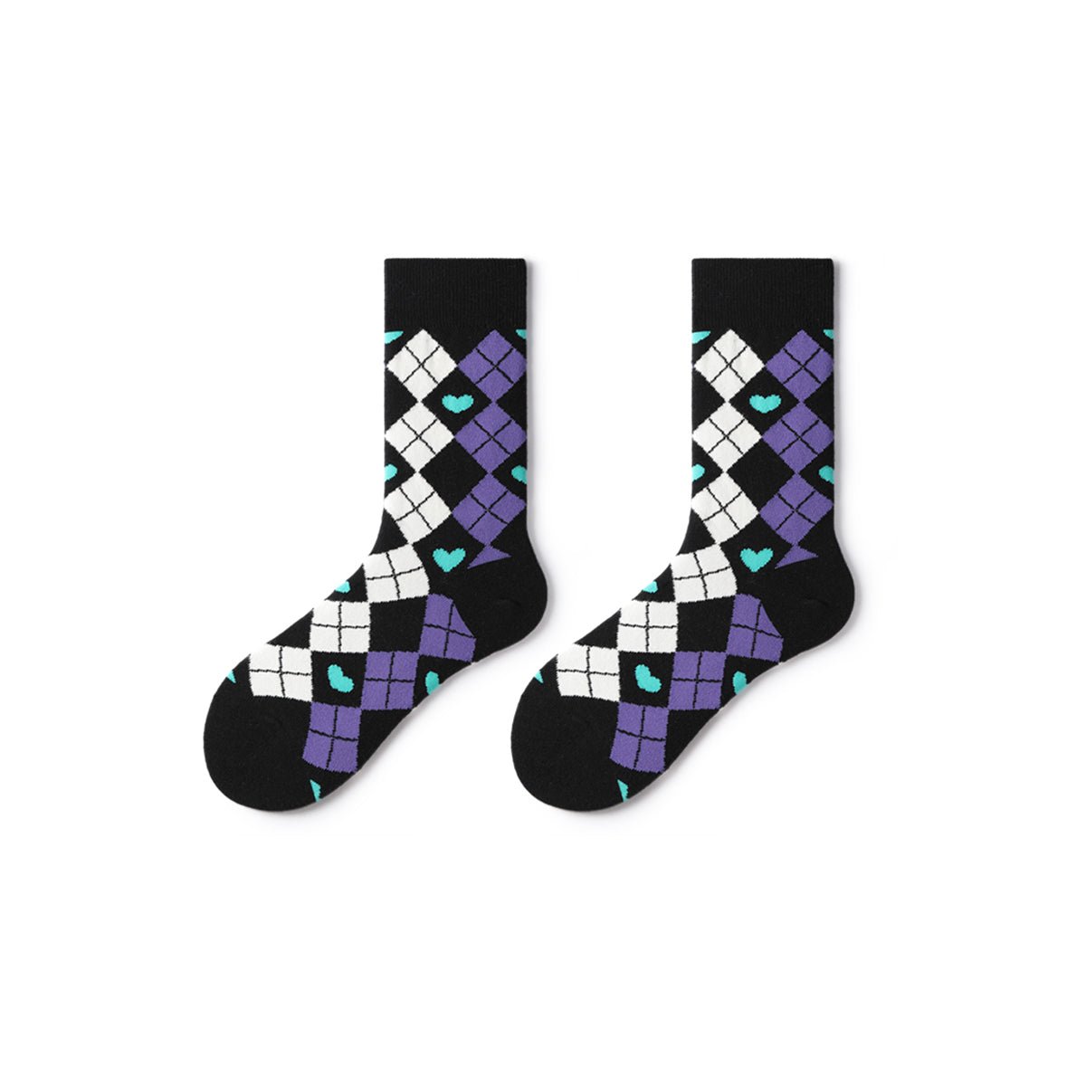 Night Love All season Women 5pcs Crew Socks Set   0cm