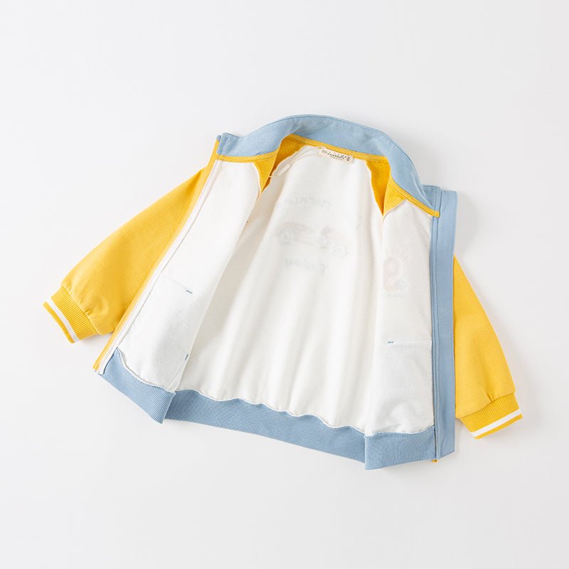 No. 9 Contest Boy Two piece Yellow Baseball Jacket & Pants Set   0cm