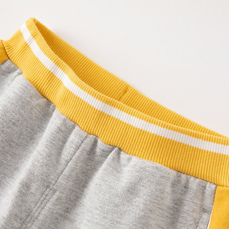 No. 9 Contest Boy Two piece Yellow Baseball Jacket & Pants Set   0cm