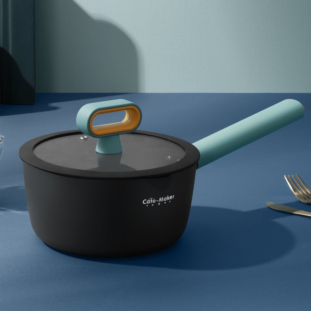 Nordic Starry Stone 18cm Black Non stick Milk Pot   0cm