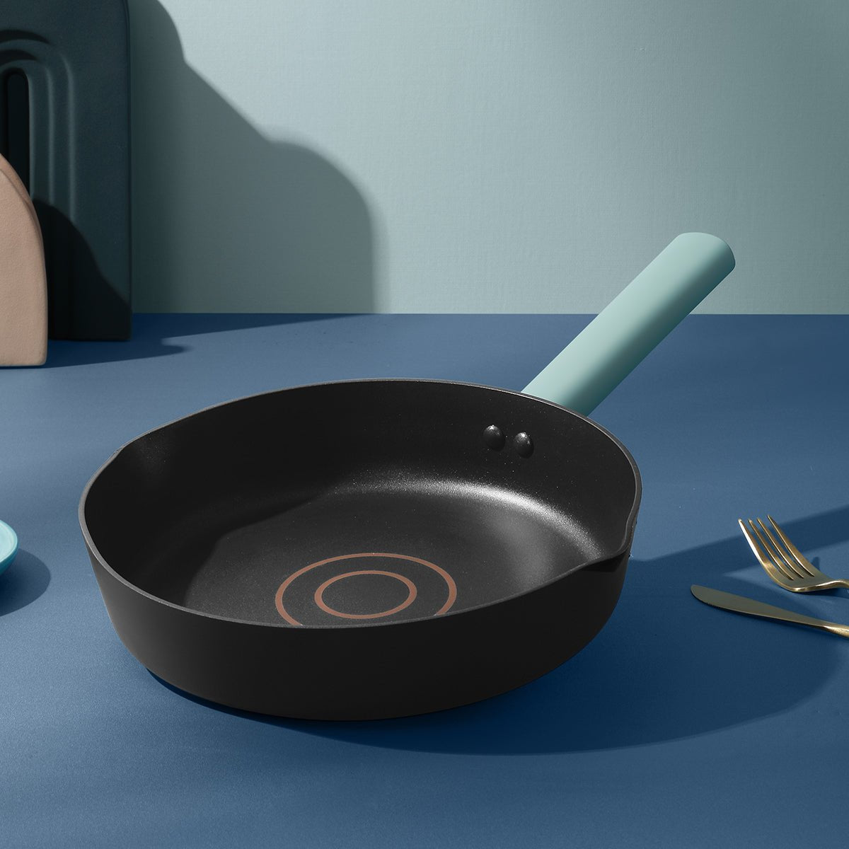 Nordic Starry Stone 24cm Black Non stick Frying Pan   0cm