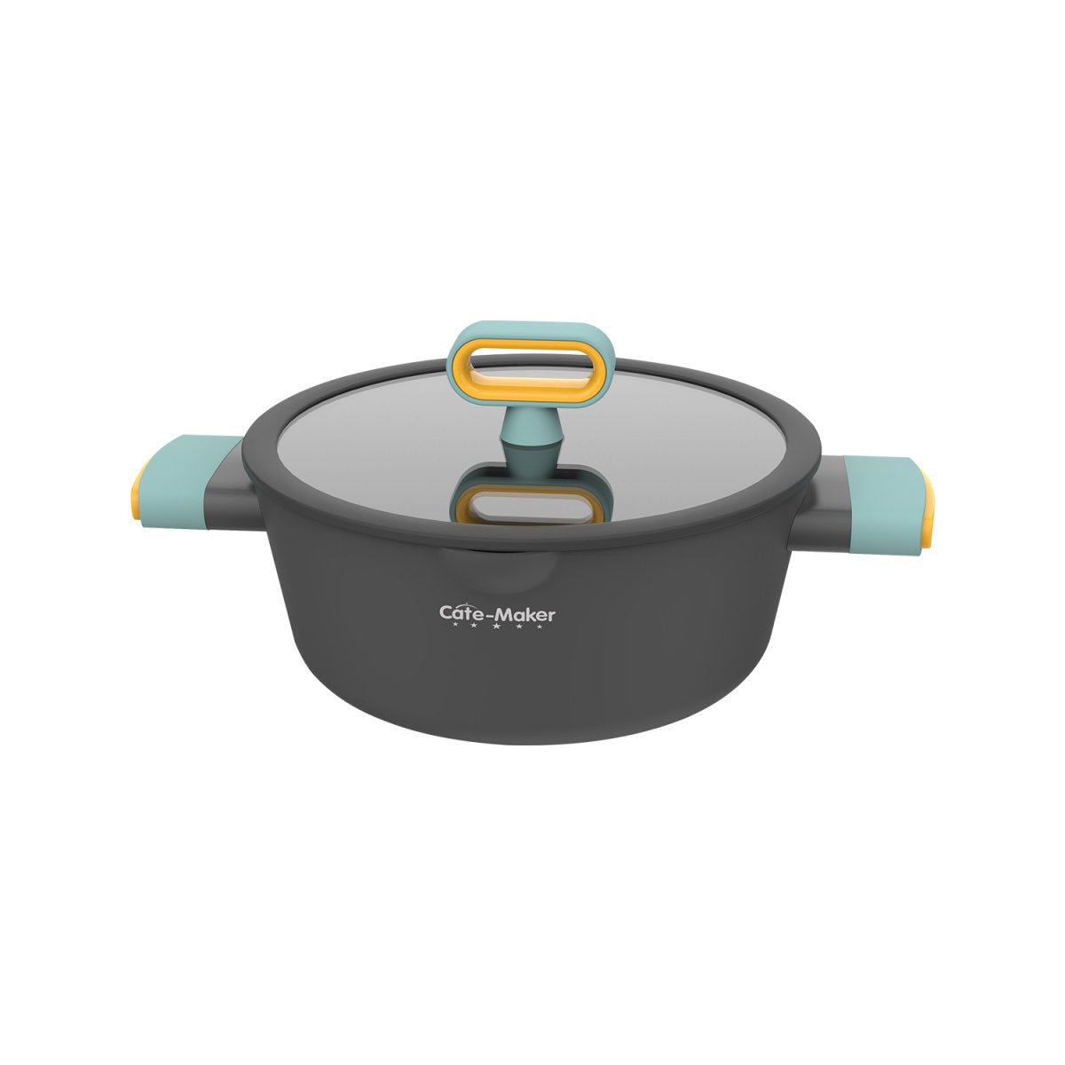 Nordic Starry Stone 24cm Black Non stick Soup Pot   0cm