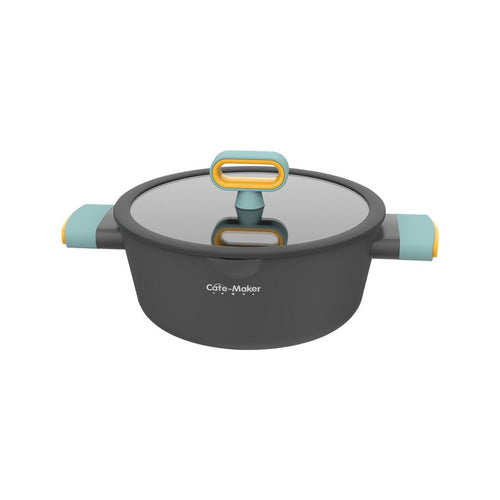 Nordic Starry Stone 24cm Black Non stick Soup Pot   0cm