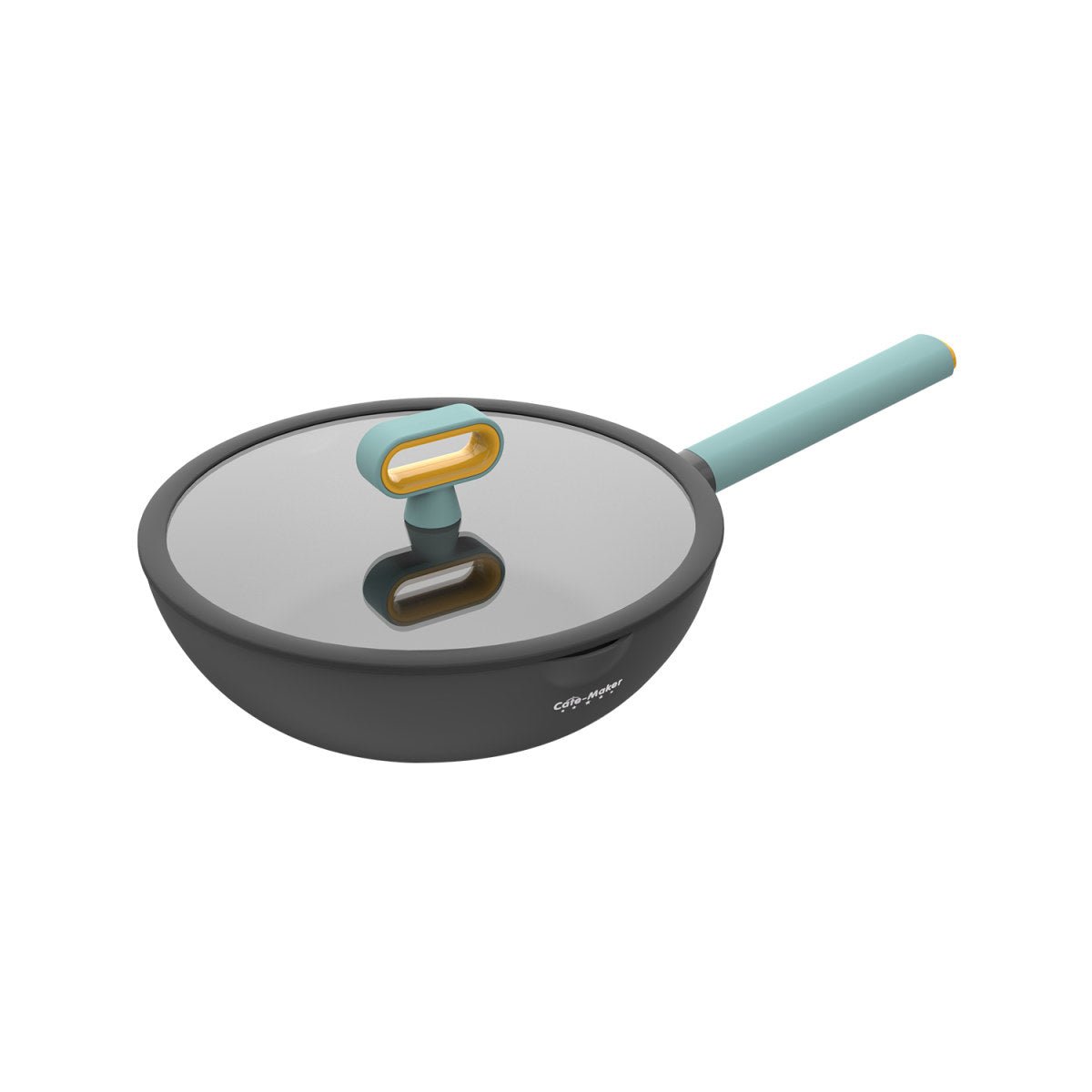 Nordic Starry Stone 28cm Black Non stick Wok Pan   0cm