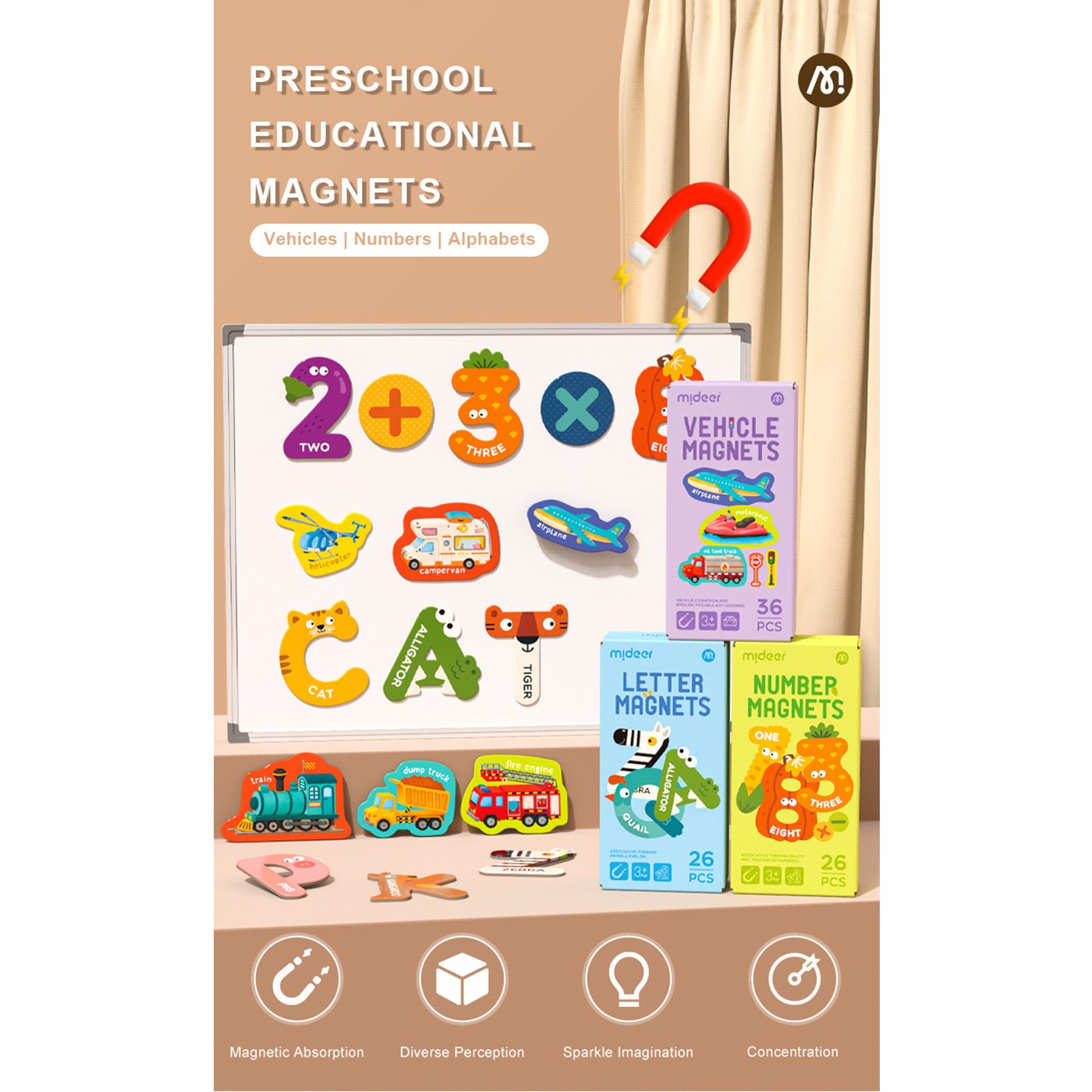 Number Magnets 26pcs   0cm