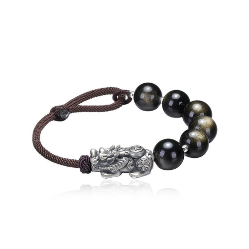 Obsidian Pixiu Black Bracelet   0cm