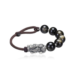 Obsidian Pixiu Black Bracelet