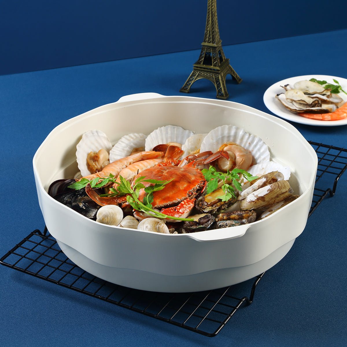 Ocean Wave 30cm White Steamer Basket   0cm