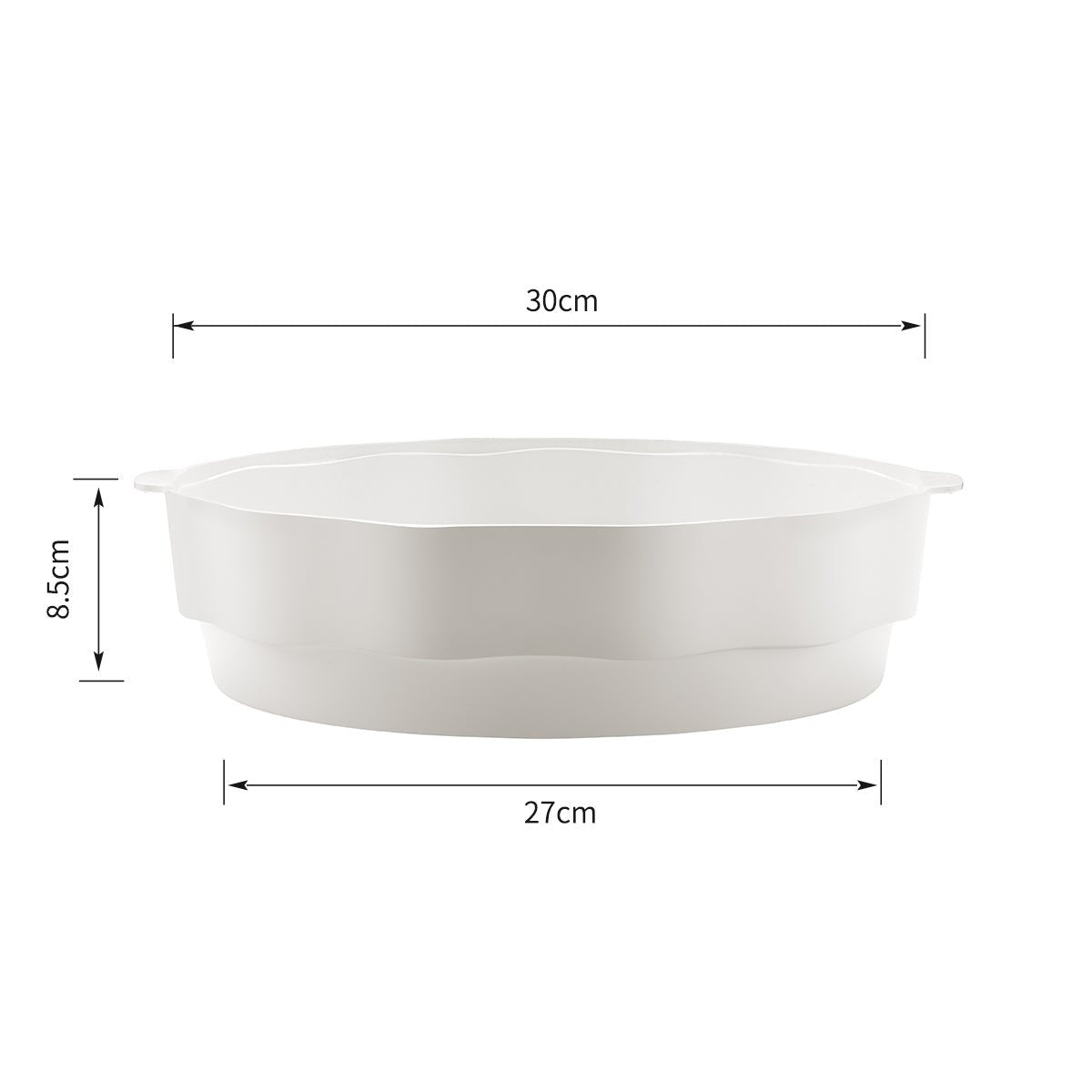 Ocean Wave 30cm White Steamer Basket   0cm