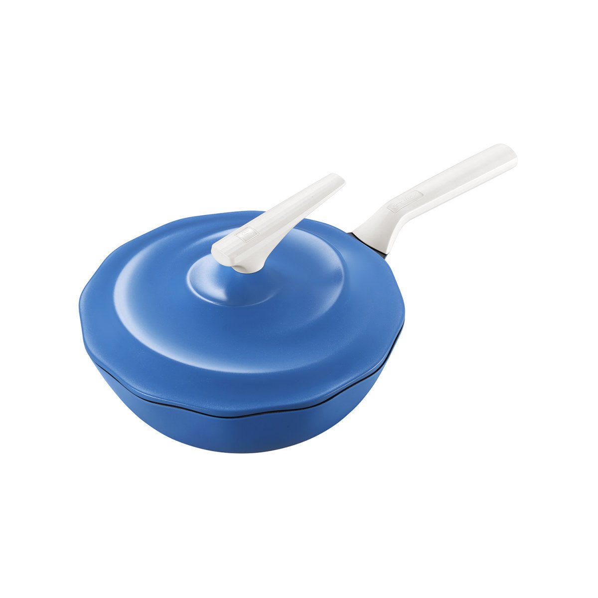 Ocean Wave Maifan Stone 30cm Blue Non stick Seafood Steaming Wok Pot   0cm