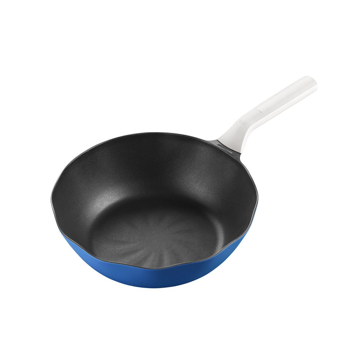 Ocean Wave Maifan Stone 30cm Blue Non stick Seafood Steaming Wok Pot   0cm