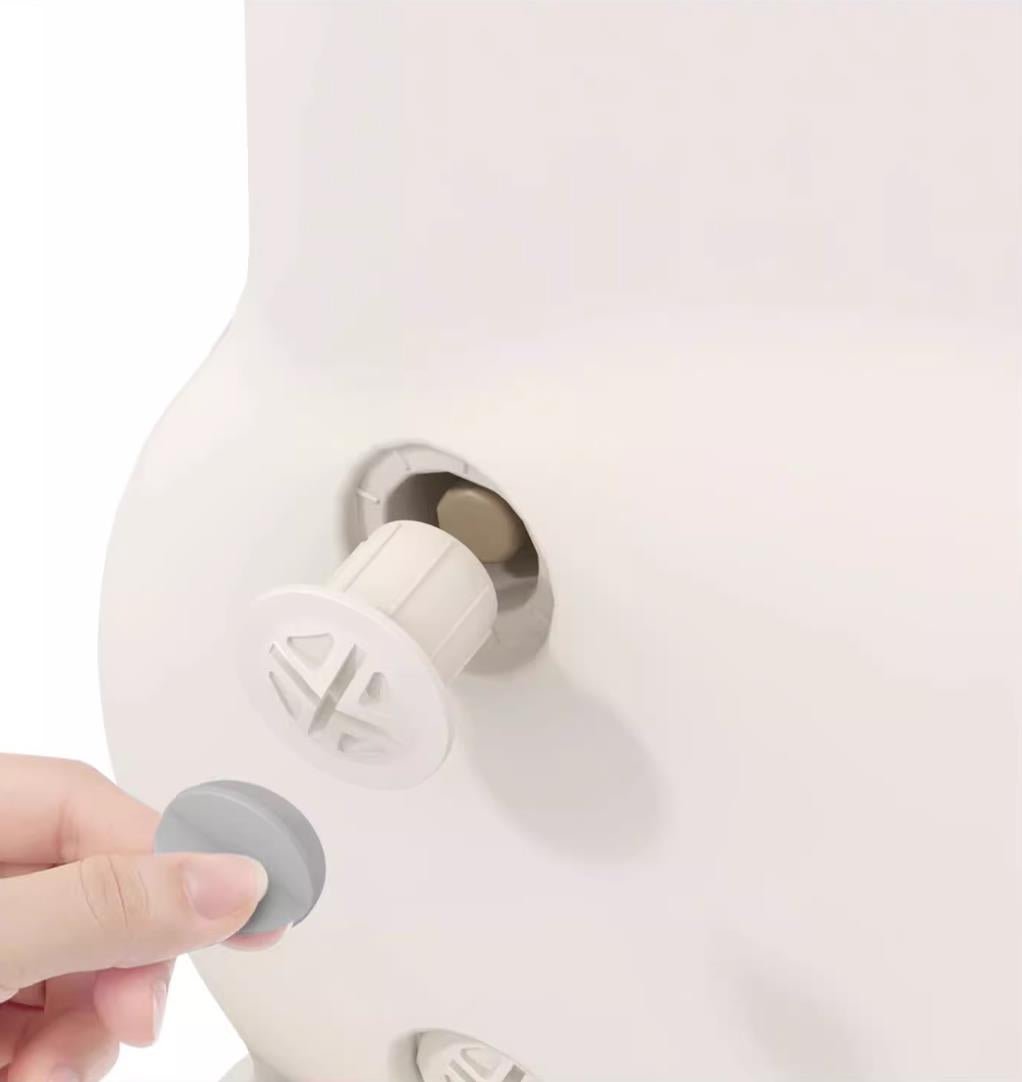 Odin Bear Ivory Bookshelf & Storage Combo Set   0cm