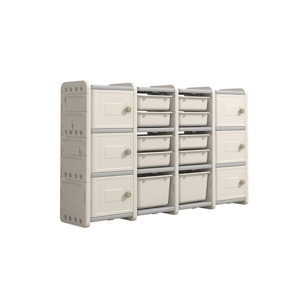 Odin Bear Ivory Storage Cabinet Set   0cm