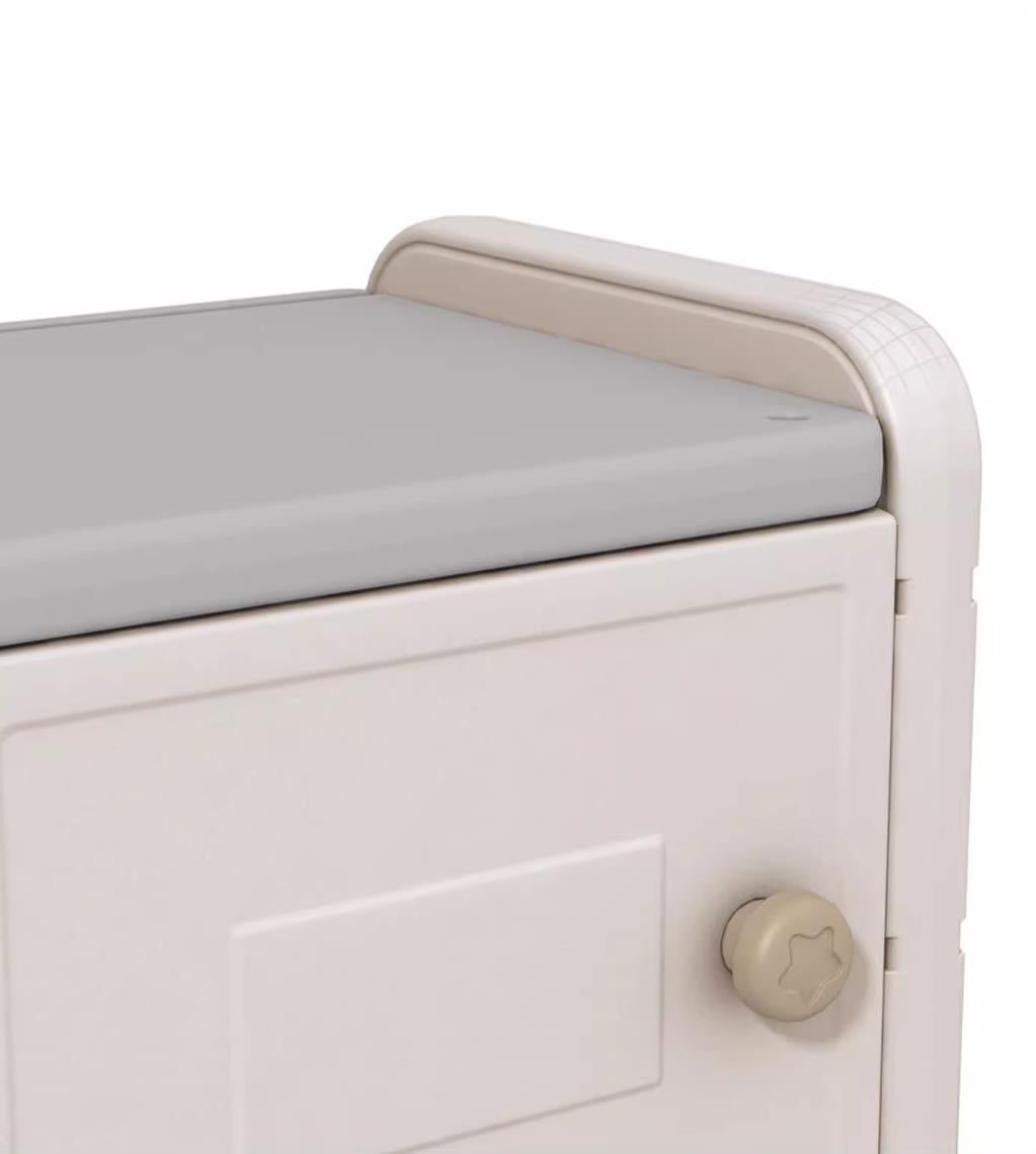 Odin Bear Ivory Storage Cabinet Set   0cm