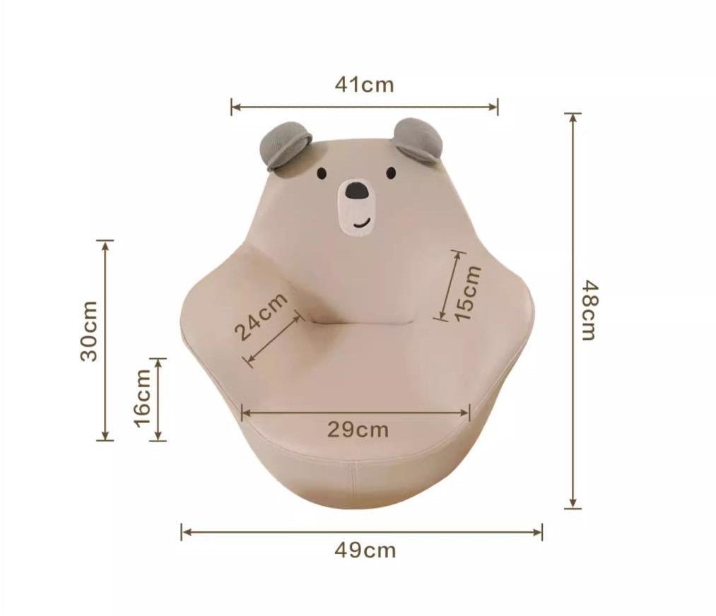 Odin Bear Mocha Sofa   0cm