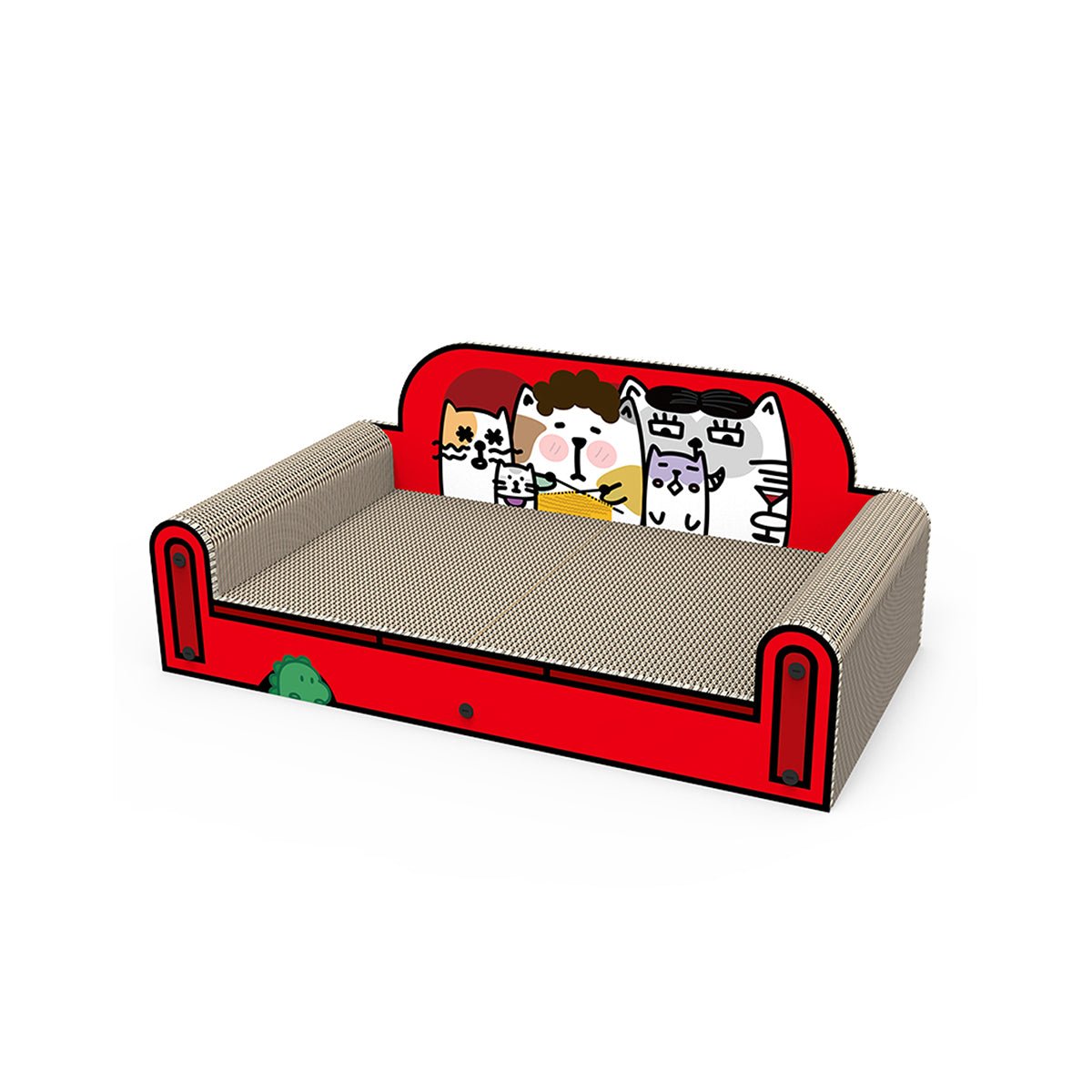 One Family Red Large Sofa Cat Scratching Board - 0cm