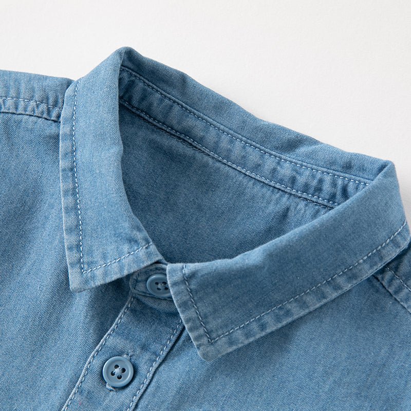 Original Car Collector Boy Blue Denim Shirt   0cm