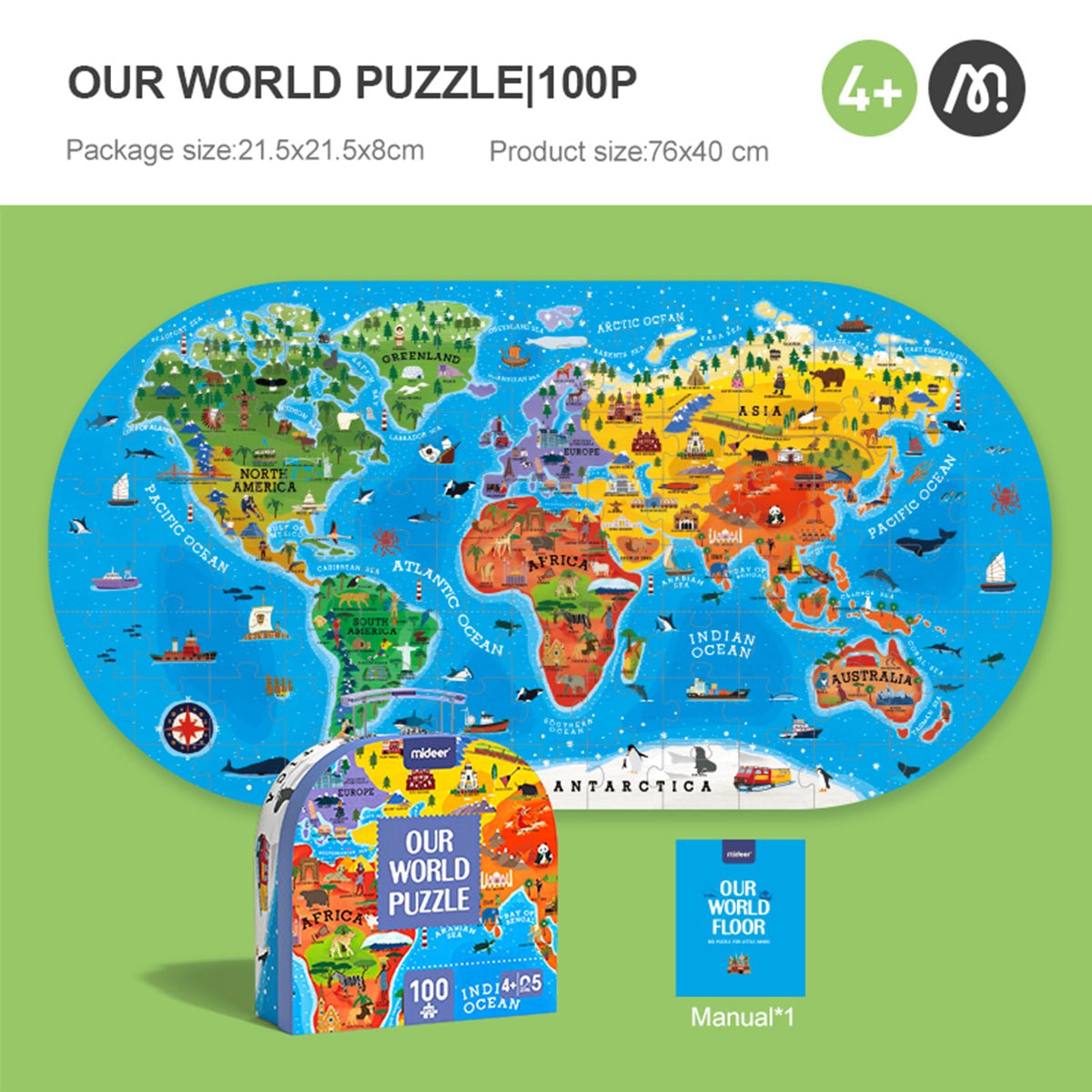 Our World 100pcs Puzzle Gift Box   0cm