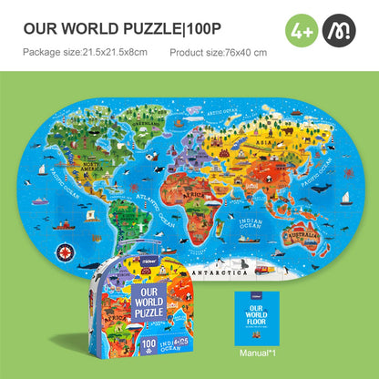 Our World 100pcs Puzzle Gift Box - 0cm