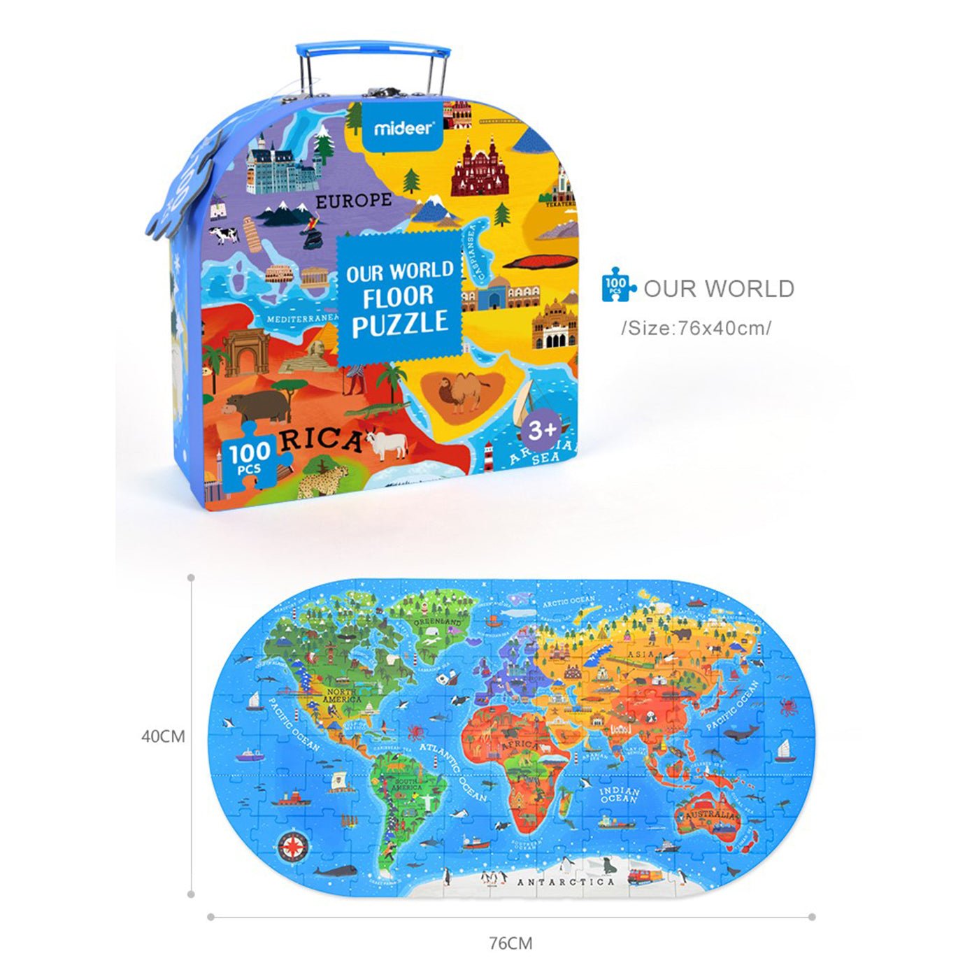 Our World 100pcs Puzzle Gift Box - 0cm