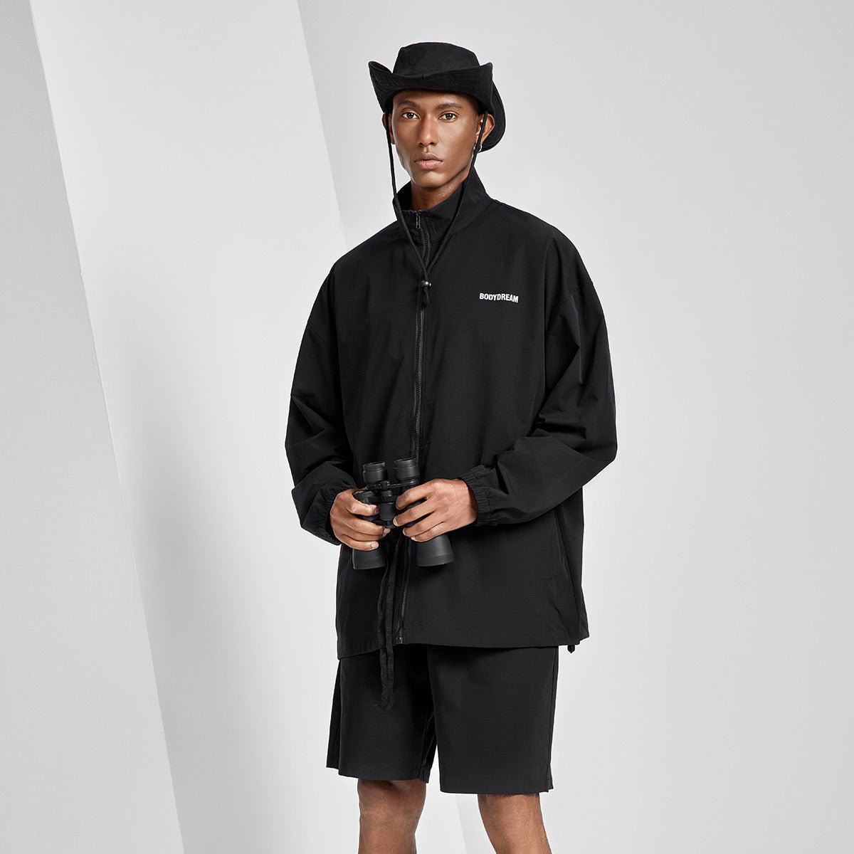 Outdoor High Performance UPF50+ UVA Sun protective Black Jacket   0cm