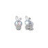 Party Rabbit Silver Earrings - 0cm