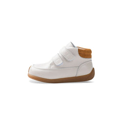 Patch Mark Soft Sole Pre-walker Cream Baby Mid-top Sneakers