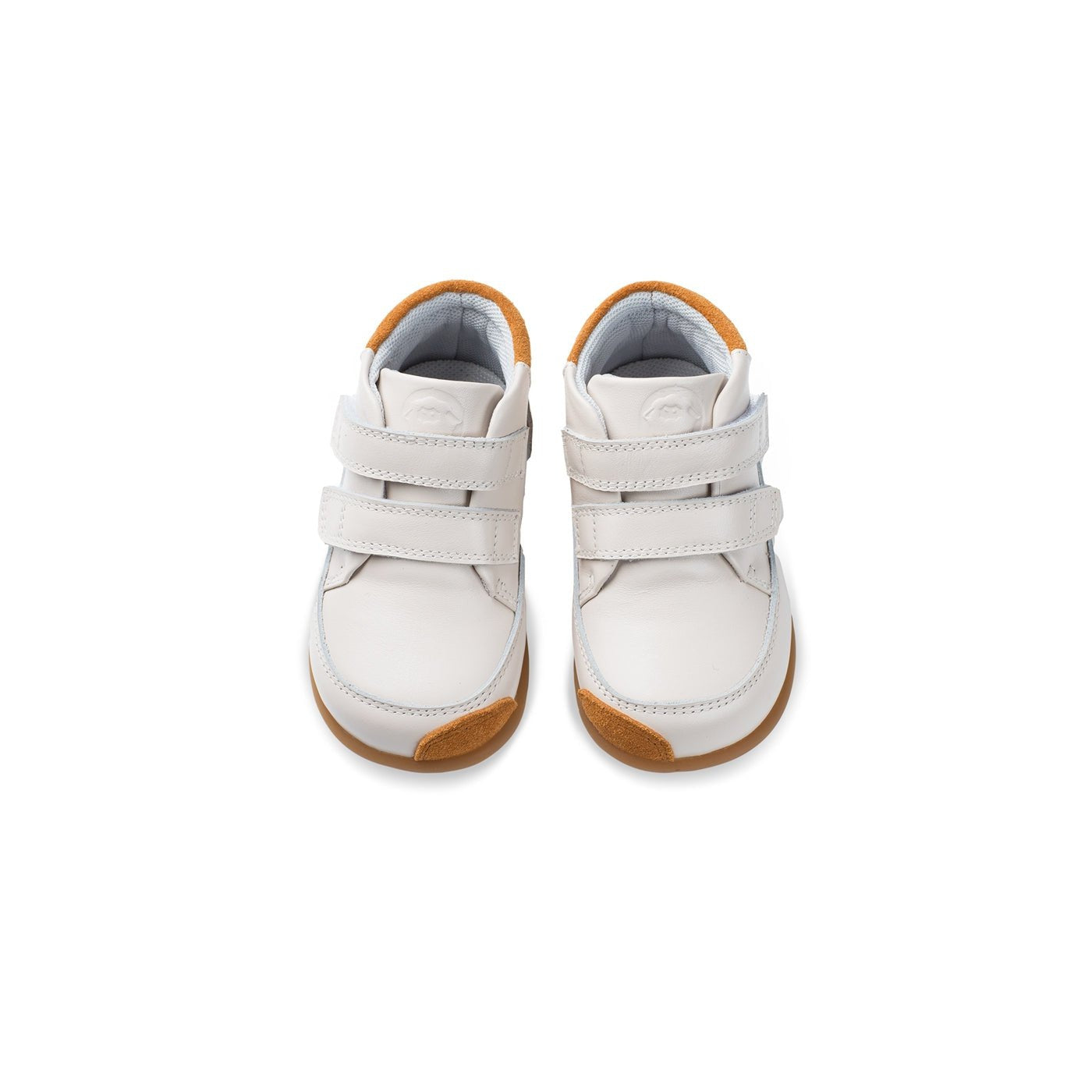 Patch Mark Soft Sole Pre-walker Cream Baby Mid-top Sneakers - 0cm