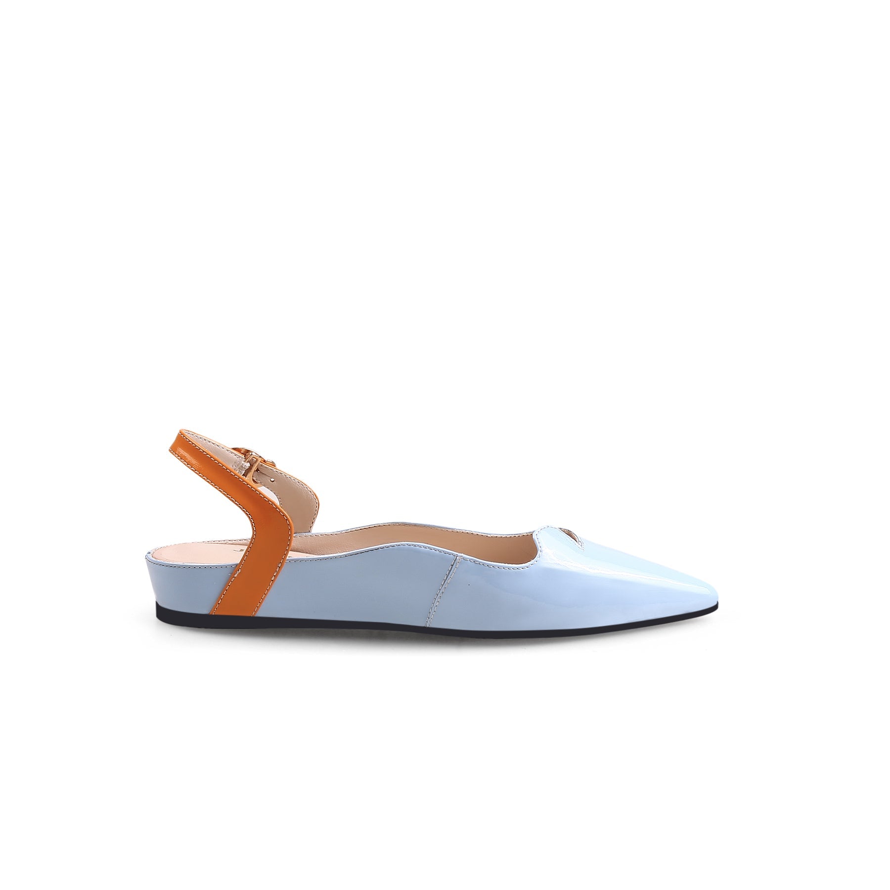 Patent Fairy Blue Sandals - 0cm