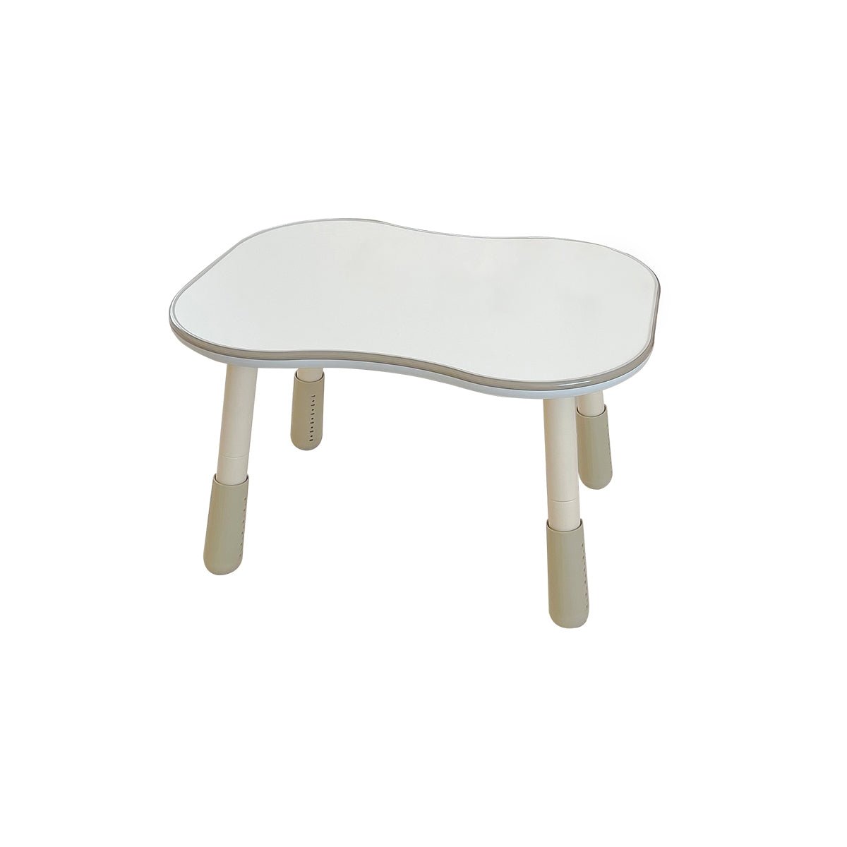 Peanut Height Adjustable Dual kid White Study Table   0cm