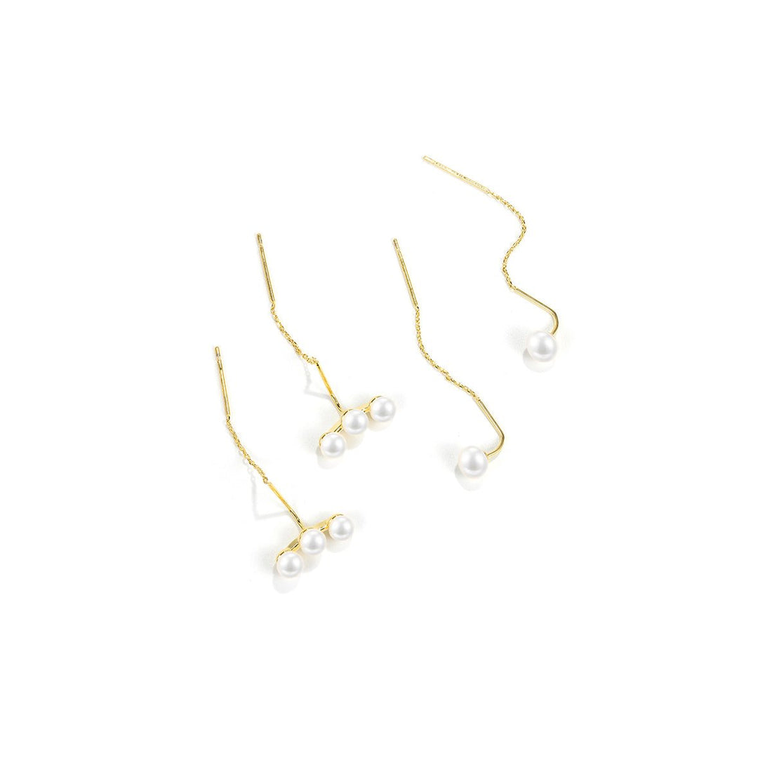Pearl Collector Gold Earrings Set - 0cm