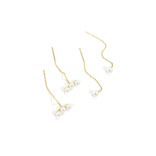 Pearl Collector Gold Earrings Set   0cm