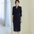 Pencil-Cut Coat Dress in Navy - 0cm